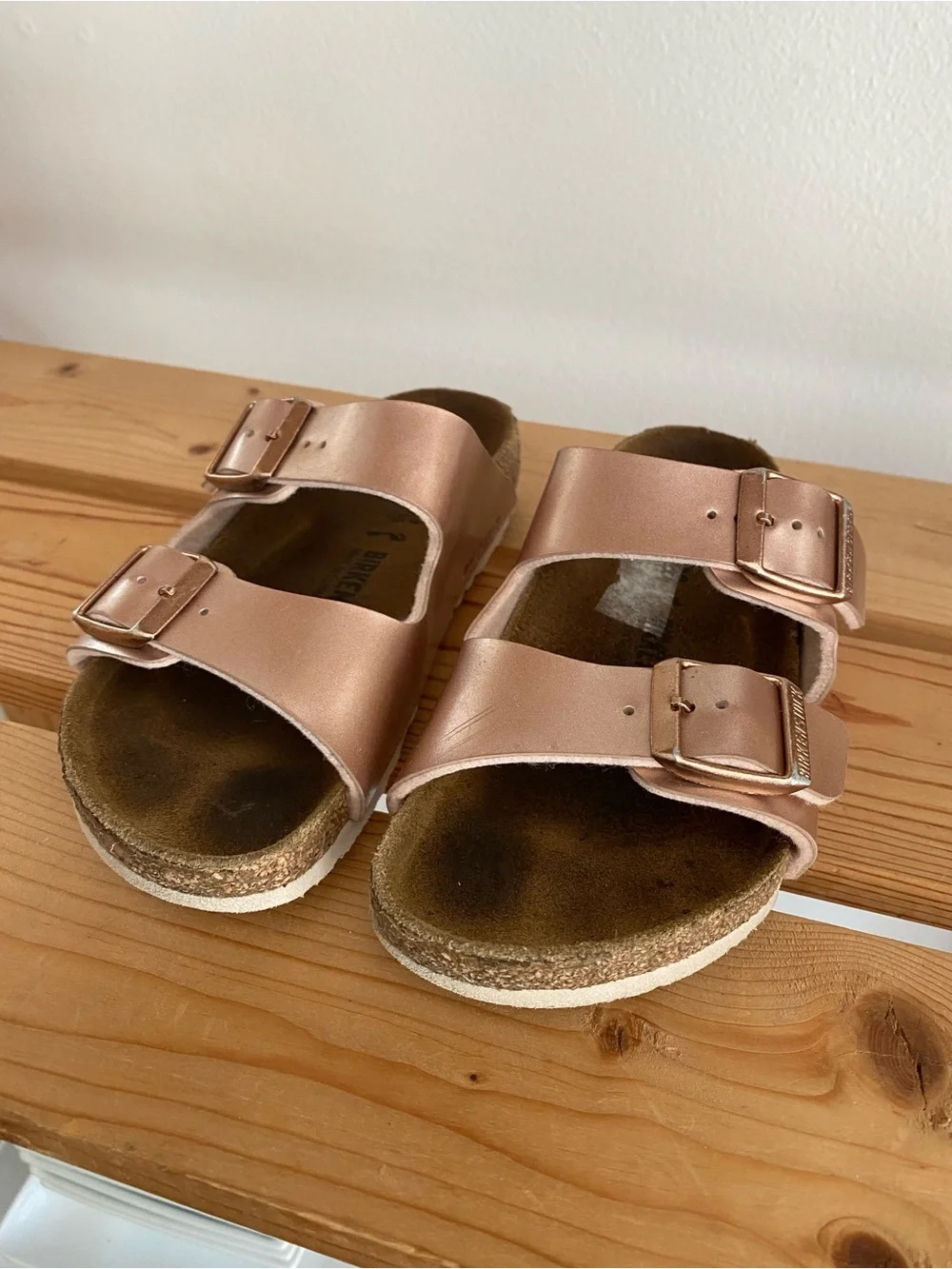 Birkenstock Arizona Kids Electric Metallic Copper Sandals 11